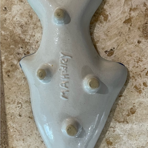 M. A. Hadley Pottery   Fish Spoon Rest   6 1/2" long, 3 - Picture 4 of 5